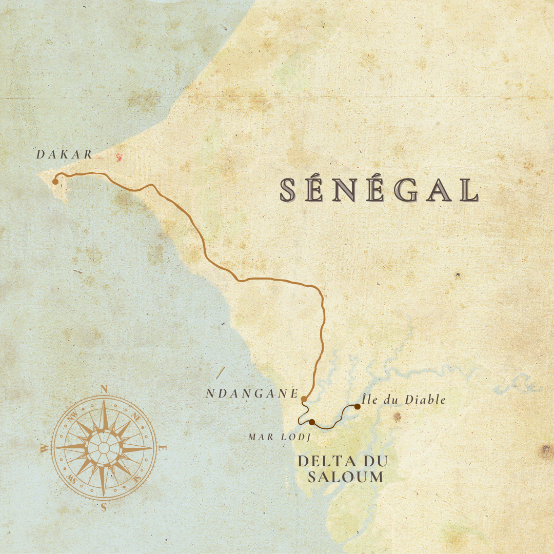 Delta du Saloum carte