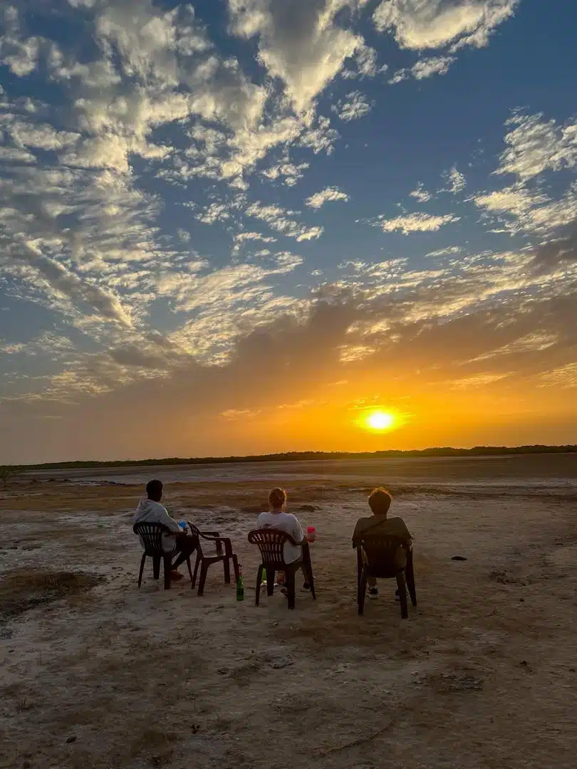 delta du saloum coucher de soleil